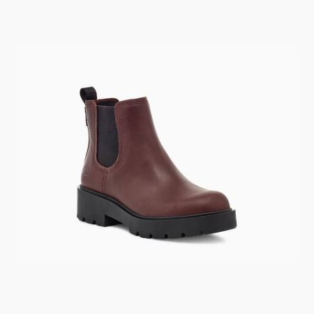 UGG Markstrum Burgundy Boots for Women (RTBQ20163)